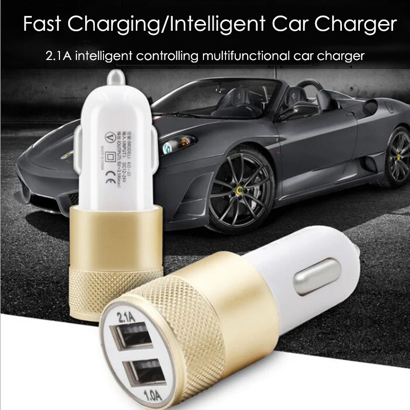 Новый смарт-переходник SOONHUA Mini с двумя портами USB для зарядки в машине 5В/2а Быстрая