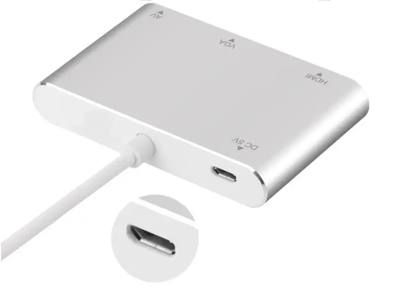 LBSC для VGA HDMI конвертер цифровой AV ТВ кабель адаптер Apple iPad iPhone X 8 7 6 Plus 4K|Кабели