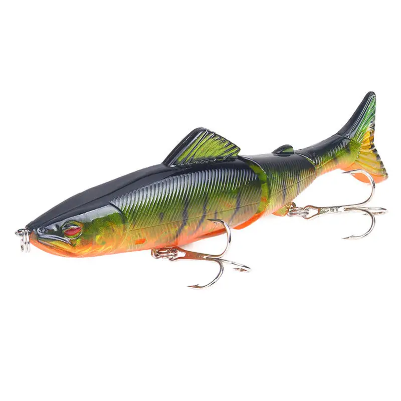 B Popper Fishing Lure 13cm 20g Multi Jointed Sections Crankbait Artificial Hard Bait Bass Trolling Pike Carp Minnow Fishing Tools - Цвет: B