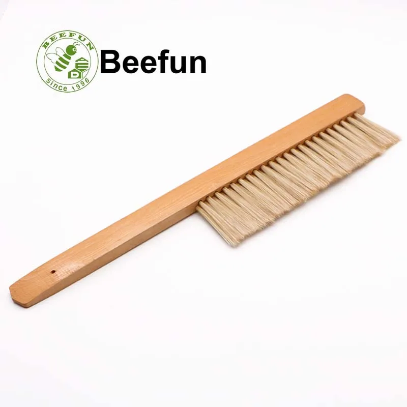 Beefun двухрядная пластиковая щетка для пчеловодства оборудование деревянная