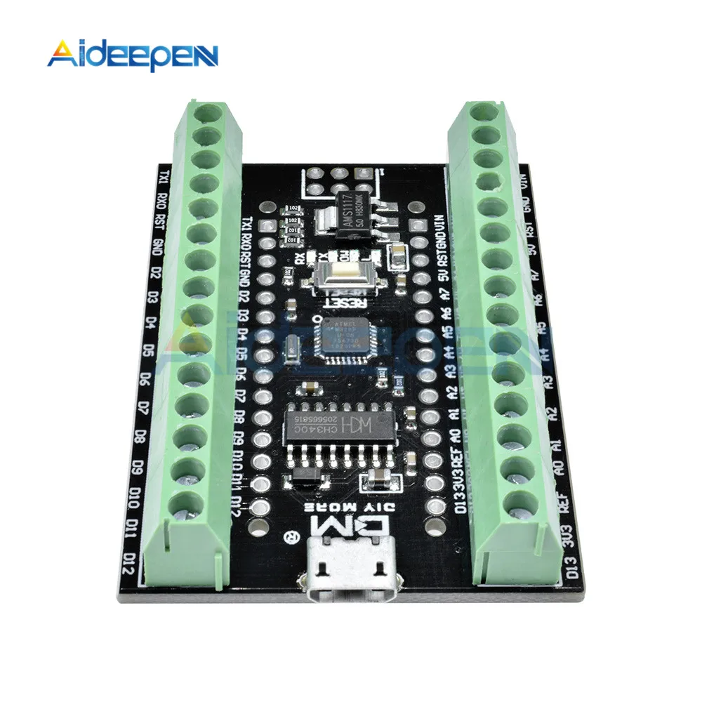 Atmega328P Nano V3.0 3 0 CH340G CH340 клемма для драйвера Расширительная плата адаптера