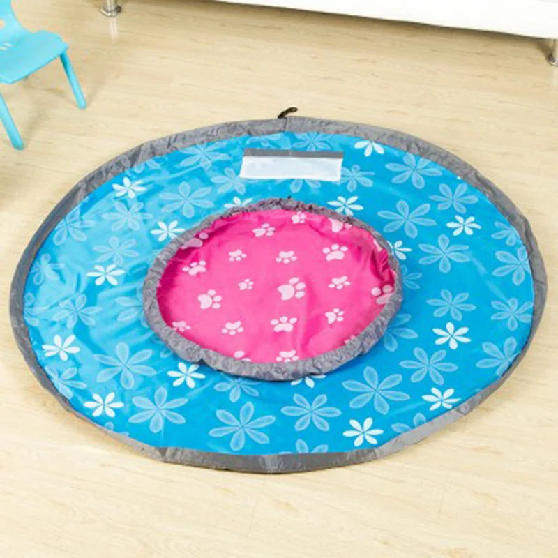 Портативный детские игрушки Организатор сумка для хранения и игровой коврик Lego