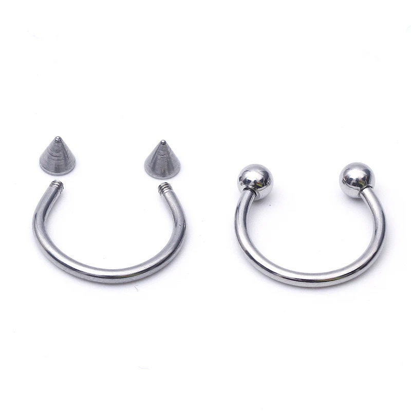 2 шт. 16 г хирургические круглые колокольчики из нержавеющей стали кольцо для губ