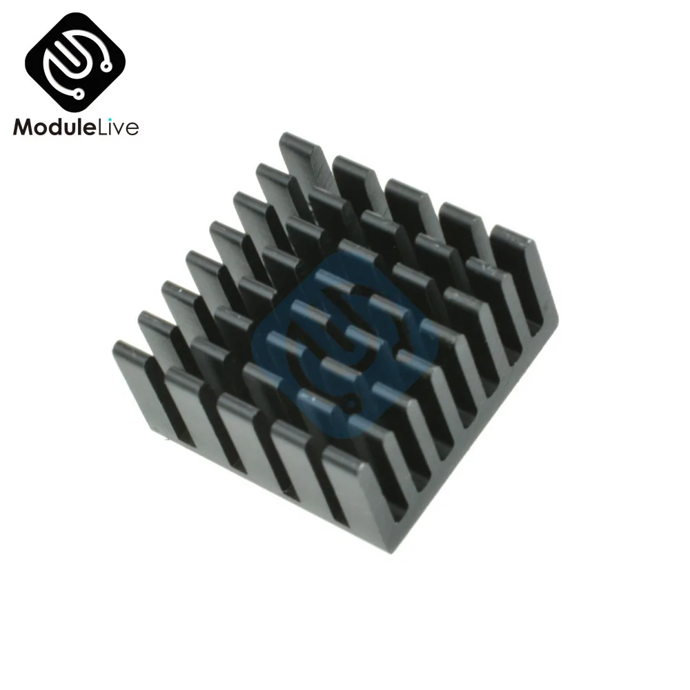 

10PCS 20x20x10mm Radiating Fan Black Slot Routing CPU Cooling Fin Heat Sink