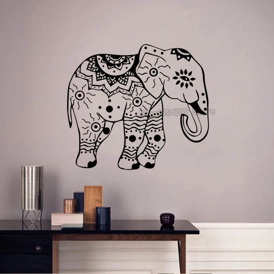 Слоны лотоса Vis Дизайн интерьера Искусство панно Гостиная Декоративные наклейки