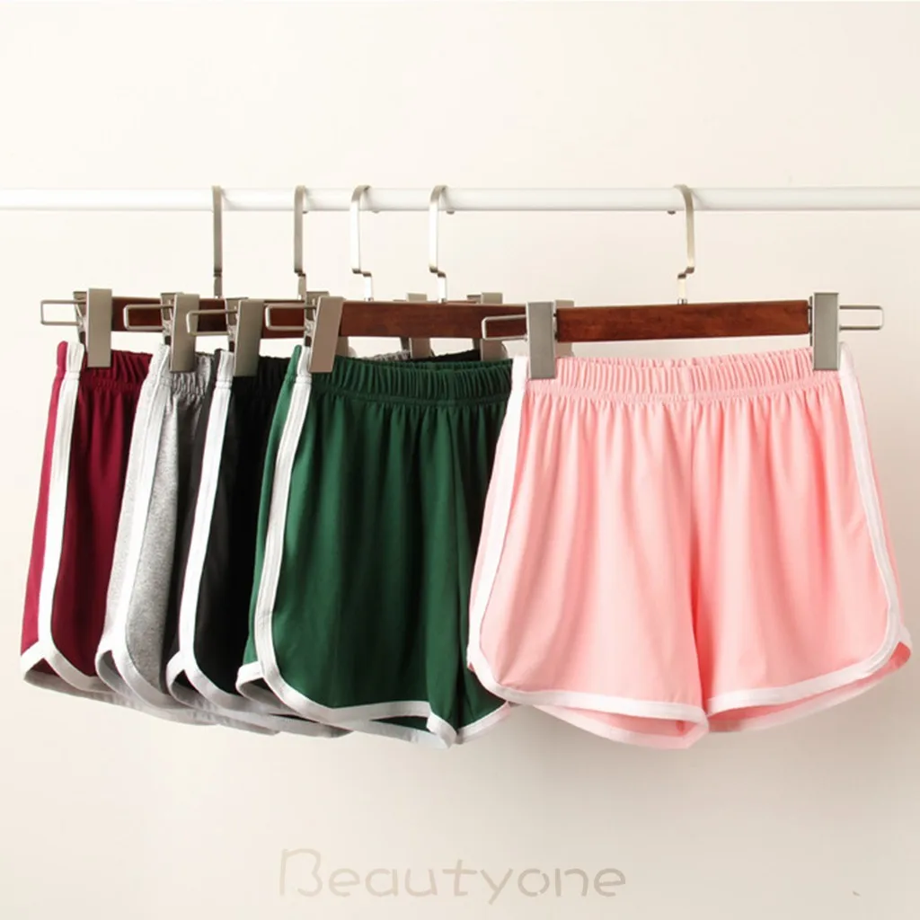 

Korean Women Elastic Waist Stripe Side High Waist Shorts