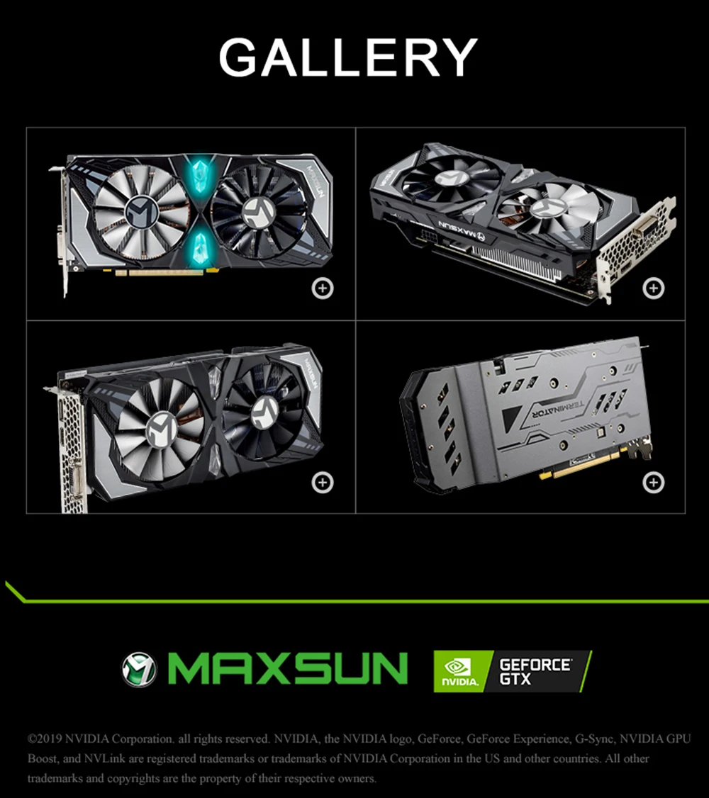 MAXSUN GTX 1660Ti видеокарта Терминатор 6G NVIDIA GDDR6 192bit 12000 МГц 1500 МГц HDMI+ DVI 12nm 1536 единиц GTX1660Ti видеокарта