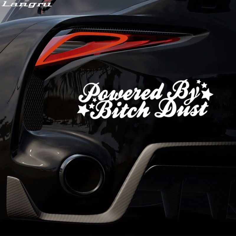 Langru Стайлинг автомобиля для питания от пыли забавная Милая наклейка девушка