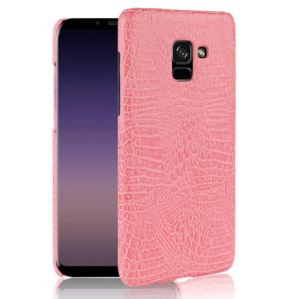Роскошный кожаный чехол с крокодиловым узором для Samsung Gaxaly A8 Plus J3 J4 J6 J7 J8 A7 A9 2018 A750