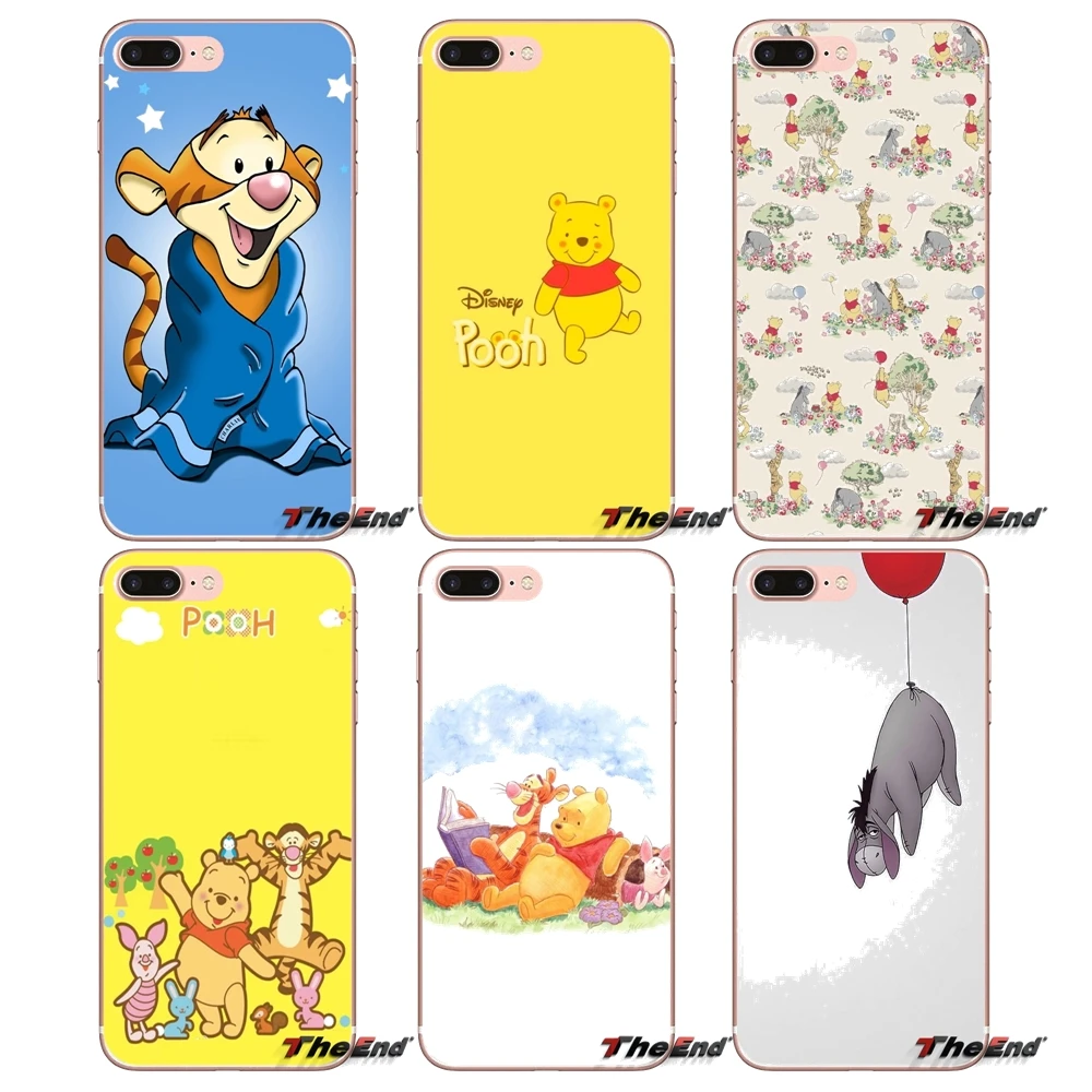 Чехол для телефона с Винни пухом м/ф Пуха и Тигра eore iPhone X 4 4S 5 5S 5C SE 6 S 7 8 плюс samsung