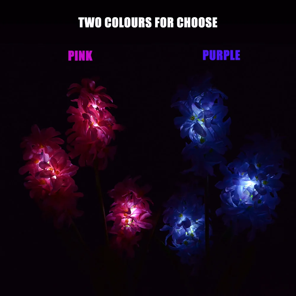 Солнечный Цветочный светильник s водонепроницаемый Гиацинтовый садовый уличная