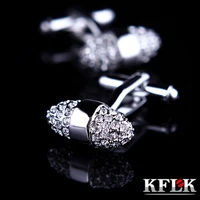 kflk jewelry brand cuff links wholesale buttons luxury wedding high quality shirt cufflinks for mens sale guests
