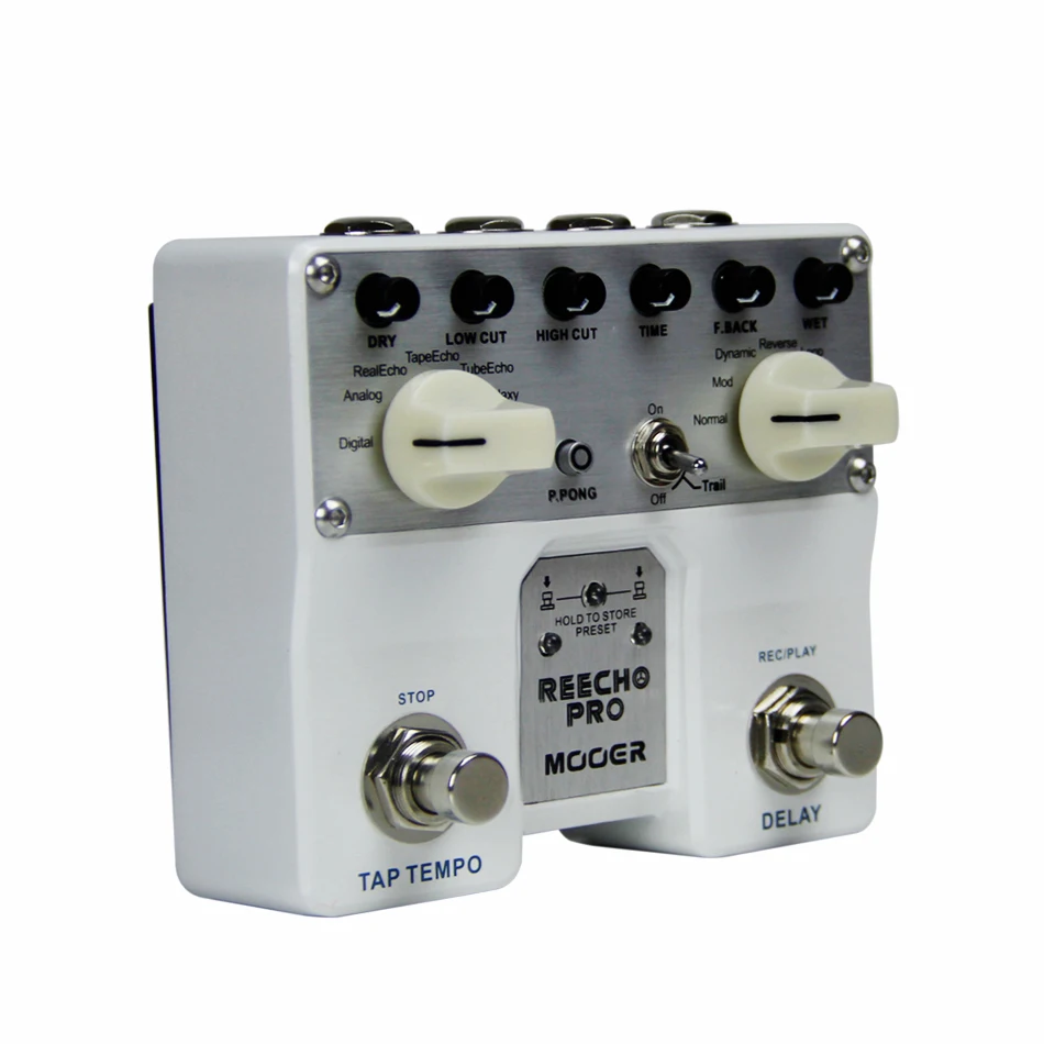 MOOER Reecho Pro Digital гитарные педали с эффектом Delay Twin Footswitch 6 эффектами задержки