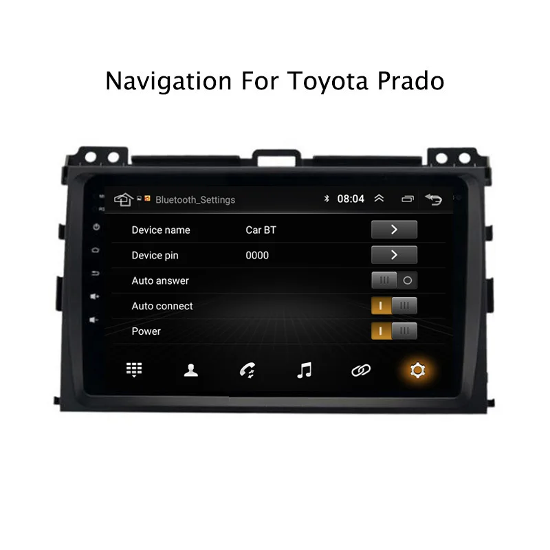 9 &quot2.5D Android 8 1 автомобильный DVD gps плеер для Toyota Prado 2004 2009 Автомобильный Радио