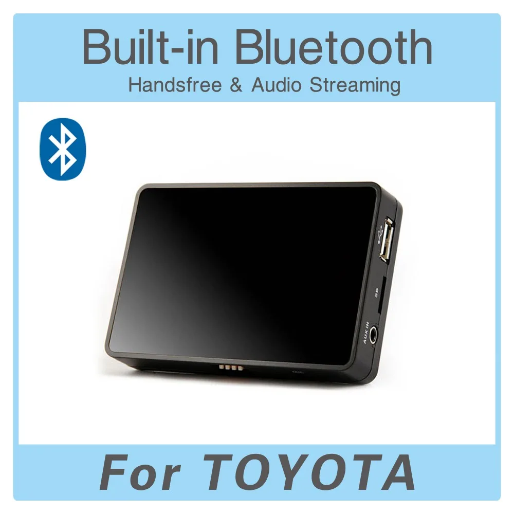 Комплект Bluetooth Автомобиля AUX USB Mp3-плеер Адаптер Цифровой CD Changer для Toyota Fortuner Solara