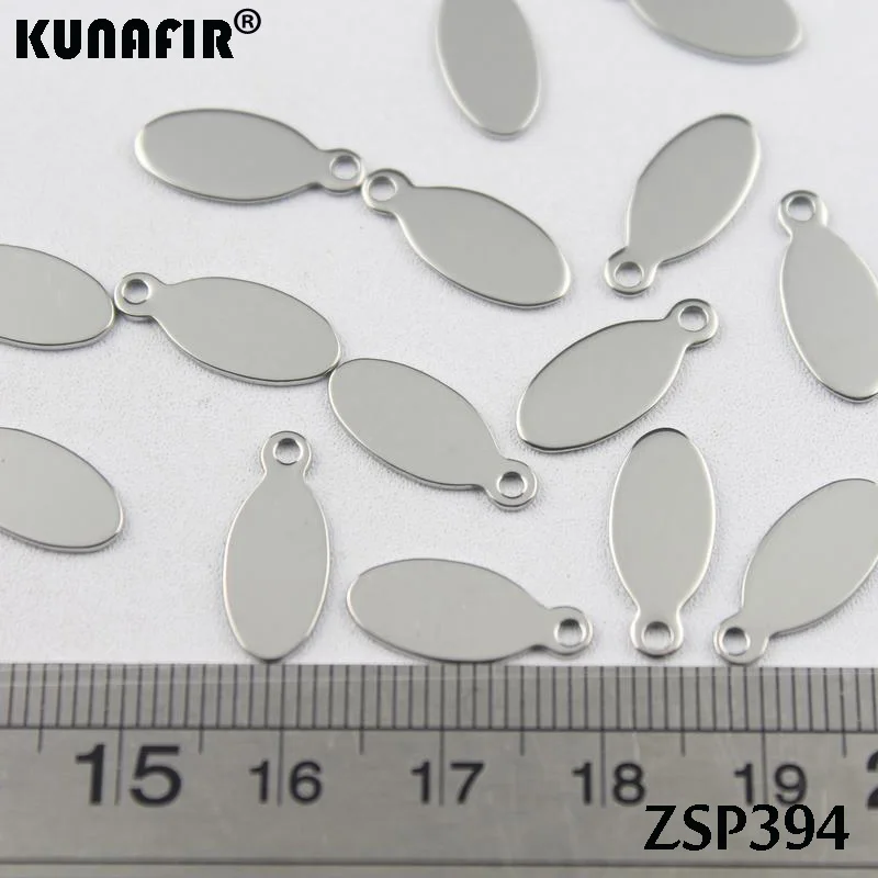 ZSP394 blank tags Пустые стальные цветные маленькие метки 304 из нержавеющей стали этикетки для ювелирных изделий детали аксессуары 50 шт-500 шт - Цвет: ZSP394 blank tags