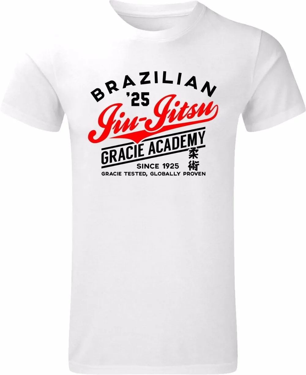 2018 г. поступление Мужская футболка Gracie BJJ бразильский джиу джитсу боевые