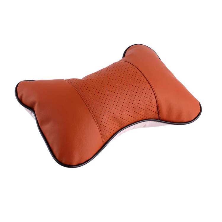 One piece car seat covers cushion headrest Emulation silk supports for ford bmw toyota volkswagen Neck Auto Safety Pillow | Автомобили и
