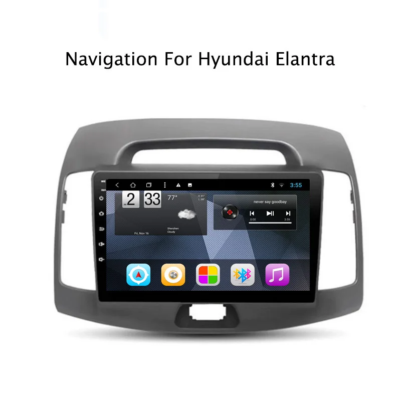 Navitopia четырехядерный Android 8 1 Автомобильный gps навигация для hyundai Elantra 2008-2010 радио