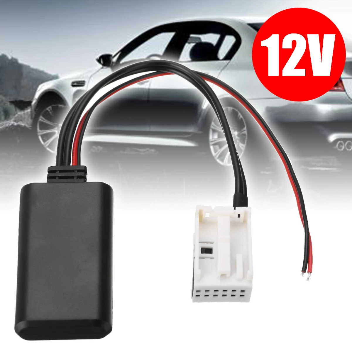 

12Pin 12V Audio Adapter Aux Cable For BMW E60 E63 E64 E61 2004 2005 2006-2010 Car Electronics Accessories
