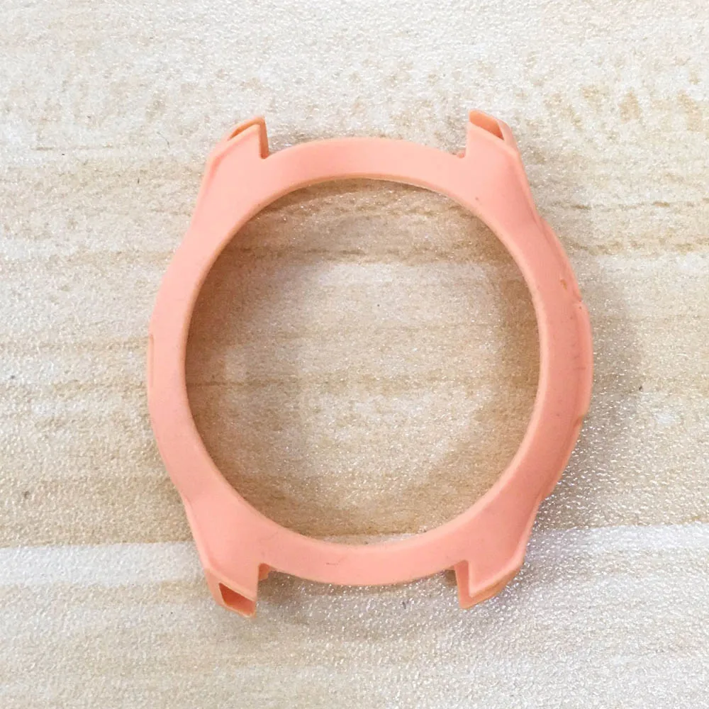 Light orange Мягкий чехол для samsung Galaxy Watch 42 мм/46 мм/gear S3 Защитная рамка тонкий светильник силиконовый бампер несколько цветов аксессуары - Цвет ремешка: Light orange