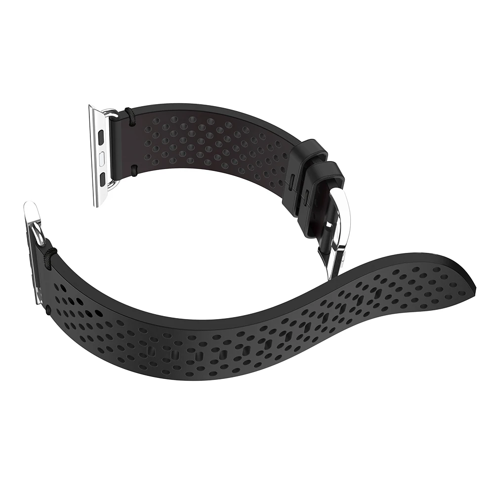 HOCO дышащий ремешок из натуральной кожи для Apple Watch Series SE 6 5 4 3 2 1 iWatch браслет 42 мм 44