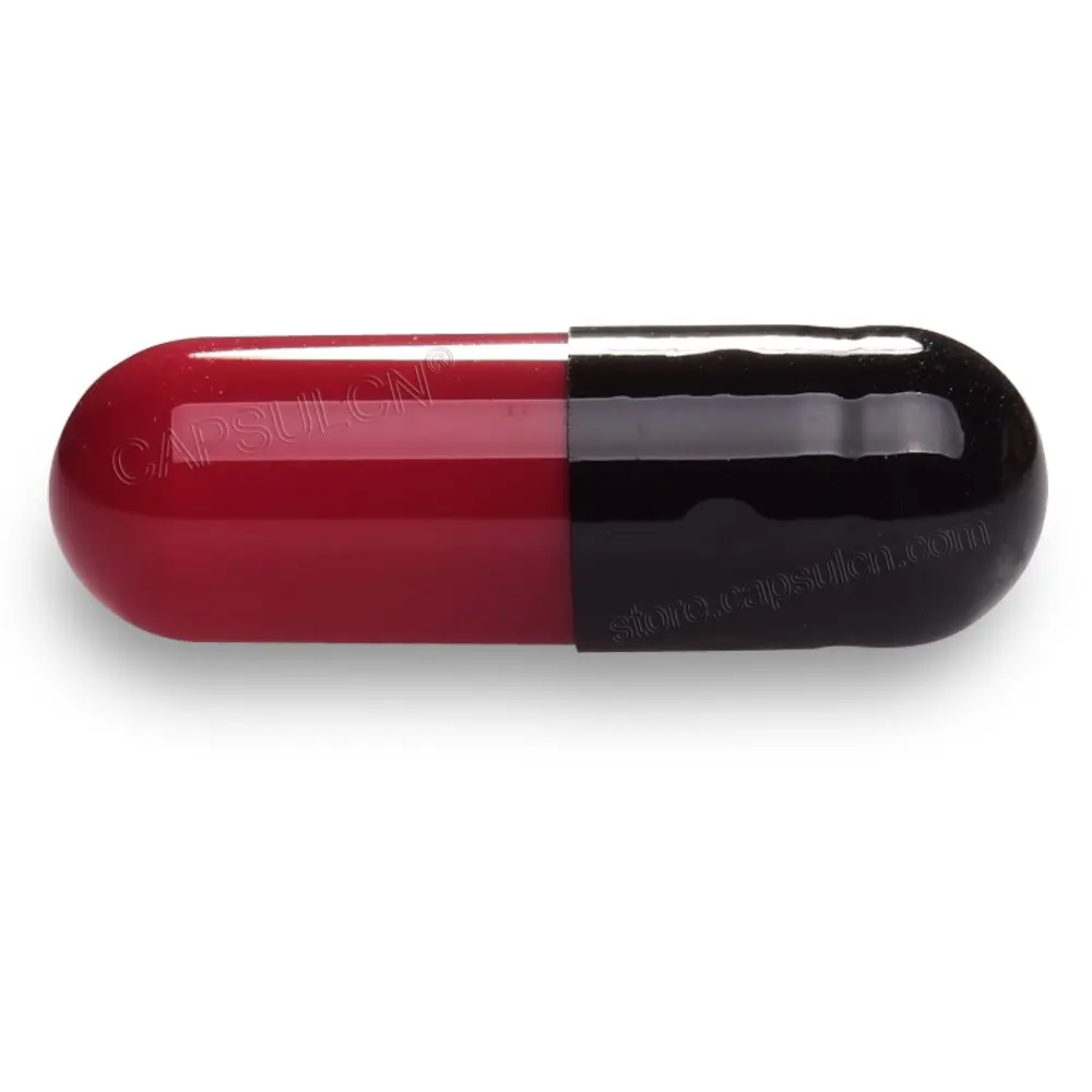 Размер 0 Бесплатная Доставка! Пустые разделенные желатиновые капсулы черного и