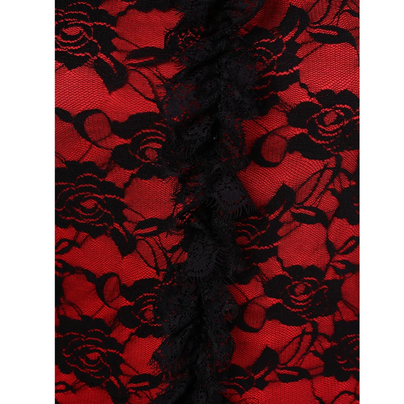 SexeMara Plus Size Square Neck Print Vintage Lace Up Dress Women Black Knee Length Rope Tied Slim Elegant | Женская одежда