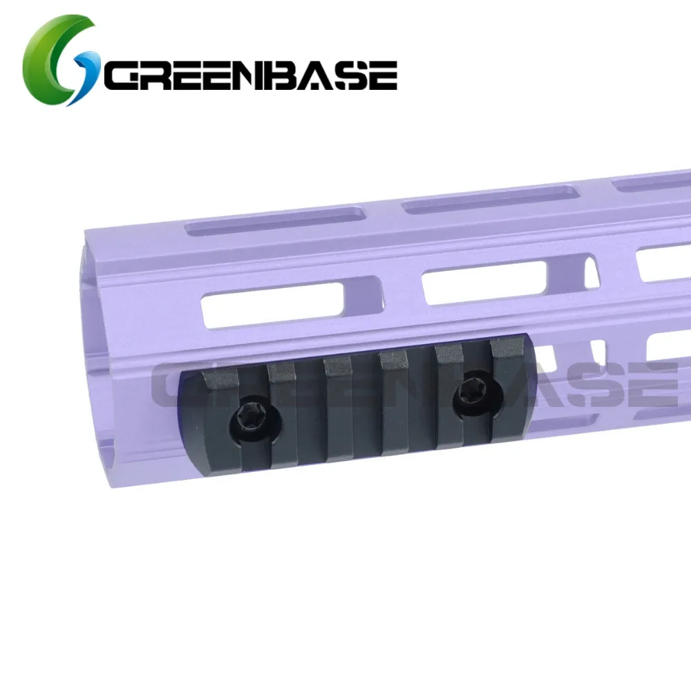 Greenbase 5 / 9 13 слотов для карт M LOK рельса с опорным креплением Handguard 21 мм планка Вивера