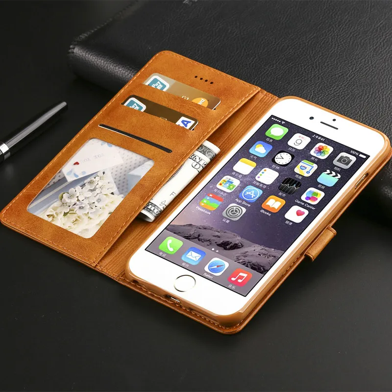 Чехол-книжка в винтажном стиле для iphone 6, чехол-Кошелек на Hoesje iphone 6s, кожаный чехол на магните, чехол для телефона i phone 6 6s Plus, чехол-книжка