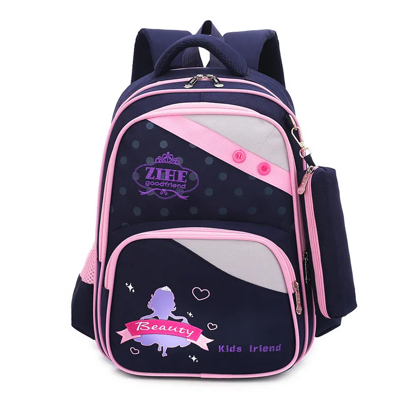 Детские школьные сумки для девочек и мальчиков, Детский водонепроницаемый рюкзак с мультипликационным принтом, школьные сумки для начальн...