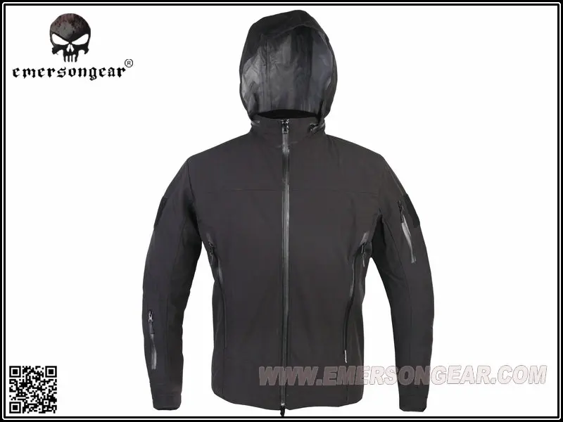 EMERSON открытый светильник Тактический Soft Shell куртка с капюшоном на открытом
