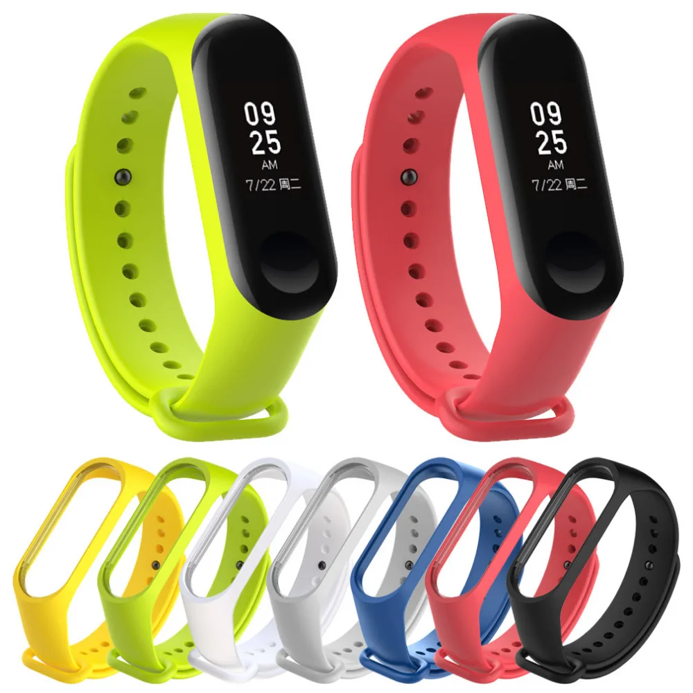 Для mi Band 3 Браслет Силиконовый ремешок для Xiaomi mi ремешок 3 аксессуары ремешок браслет для mi Ban 3 умный Браслет