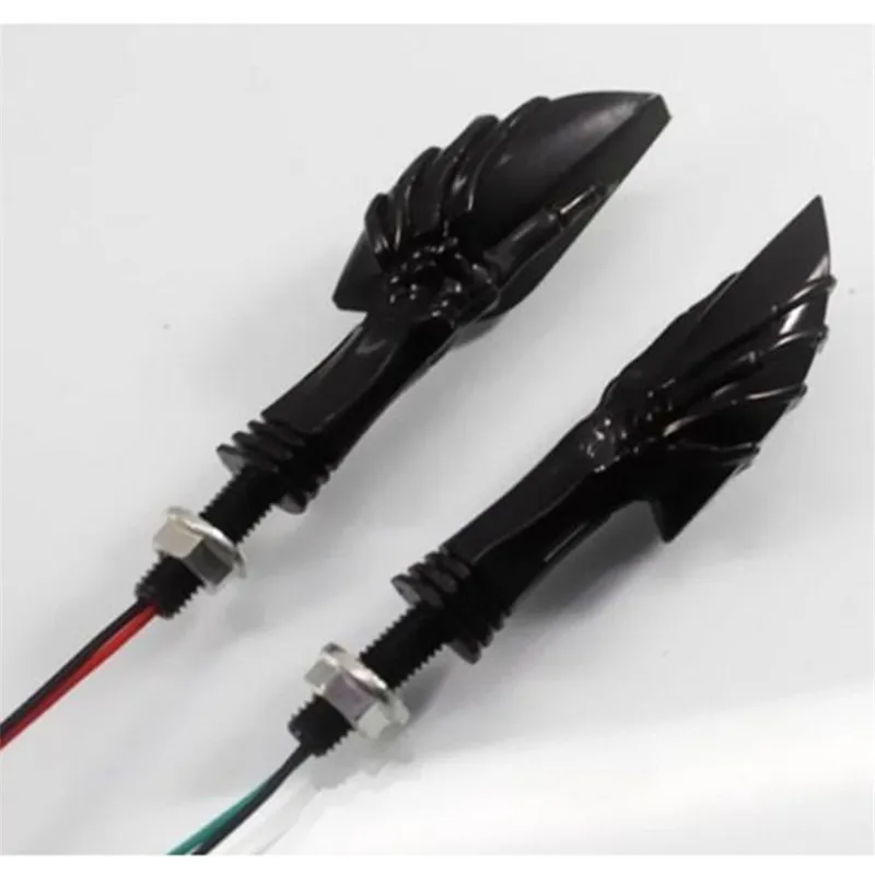 Универсальный 12V мотоциклов СИД поворотные сигнальные индикаторы черепа ручной