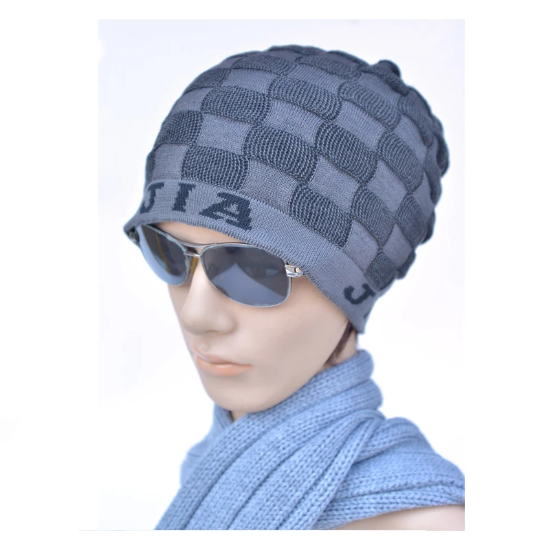 Высококачественные зимние шапки вязаная шерстяная шапка плюс бархатная теплая