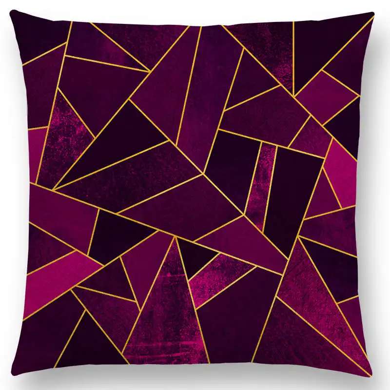 Наволочка для дивана белая фиолетовая черная синяя розовая цветная абстрактная