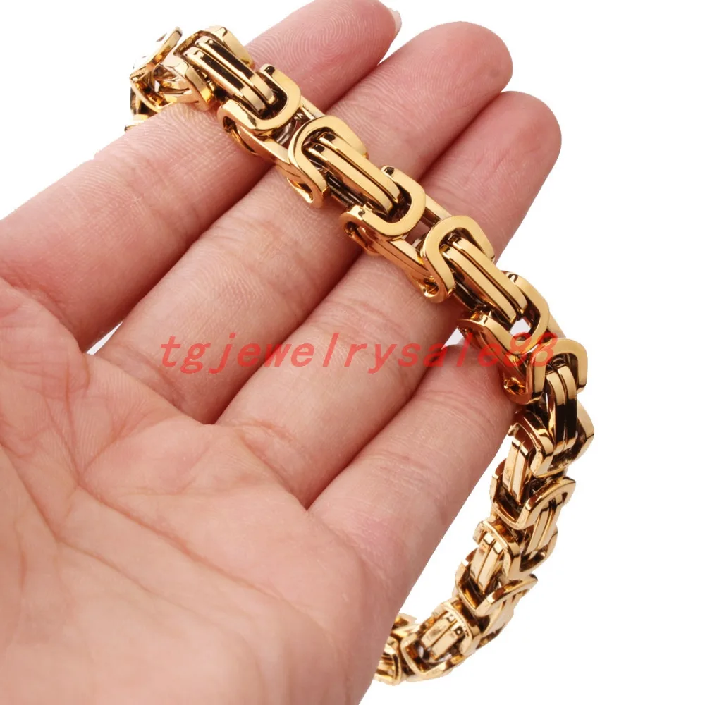 Очаровательный браслет из нержавеющей стали шириной 4/5/8 мм