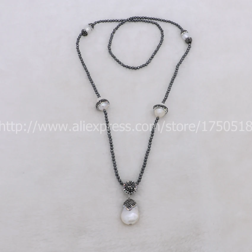 Ручной работы 4 нити натуральный жемчуг покрытый стразами и жемчужные бусины 28