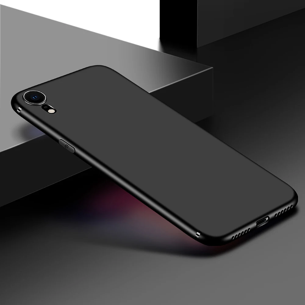 Матовый чехол из силикона и ТПУ мягкий для iPhone XR X r 6 1 дюйма высококачественный