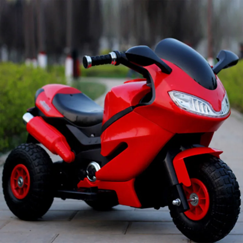Model 5 Red Детский Электрический мотоцикл, детский трехколесный велосипед для мальчиков и девочек 2-5-8 лет, заряжаемый игрушечный автомобиль с дистанционным управлением - Цвет: Model 5 Red