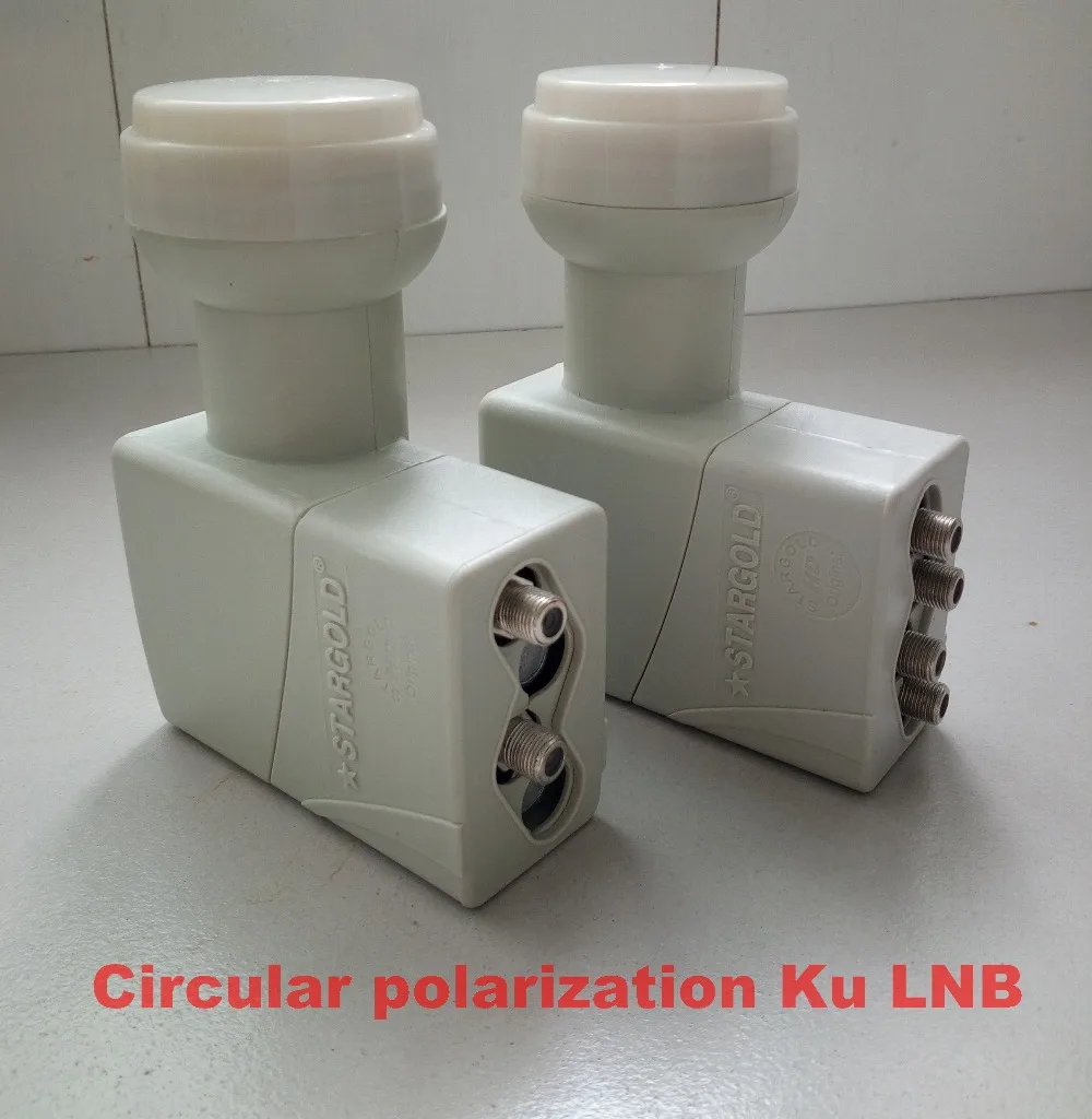 Круговая поляризация Quad LNB 10 75 ГГц лучший сигнал цифровой HD KU Band