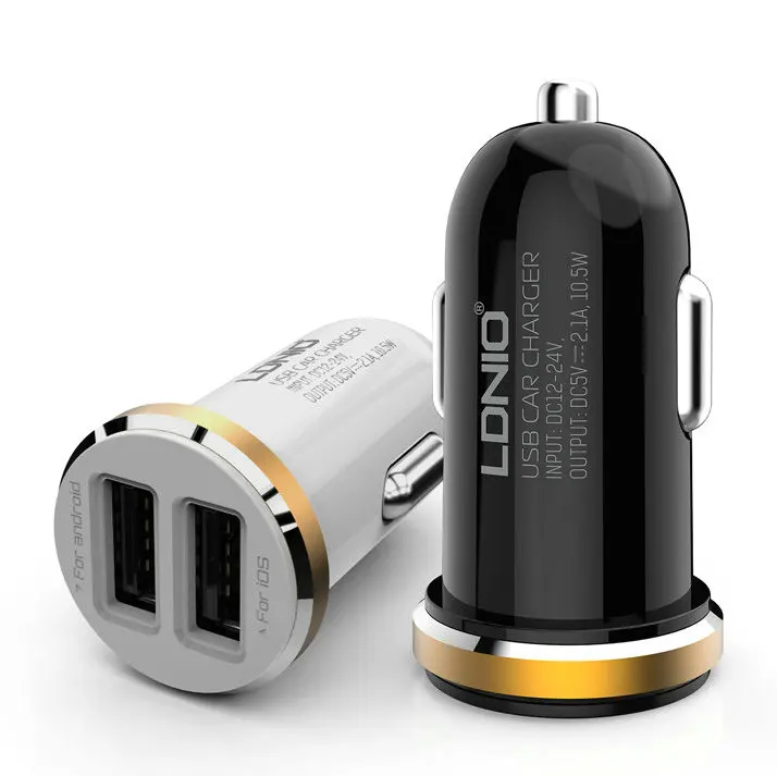 Мини 5 В 2.1A двойной Порты usb быстрой зарядки автомобиля Зарядное устройство с