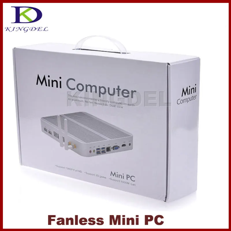 8GB RAM 64GB SSD Mini Desktop Nettop PC Intel Celeron 1037U Dual Core 1.8Ghz CPU 1080P USB 3.0 HDMI VGA Fanless Metal Case | Компьютеры и