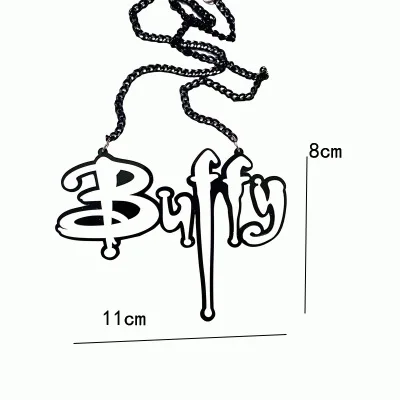 Модное ожерелье-чокер с акриловыми буквами Buffy Kouhai hp Whipme Blam Prettybitch Senpai Zombie Yaoi Crazy Cat Lady Charm Jewelry - Окраска металла: style7