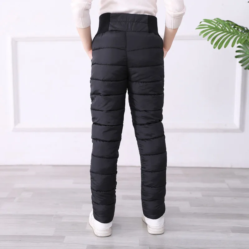 Детские длинные штаны для мальчиков и девочек зимние утепленные на осень