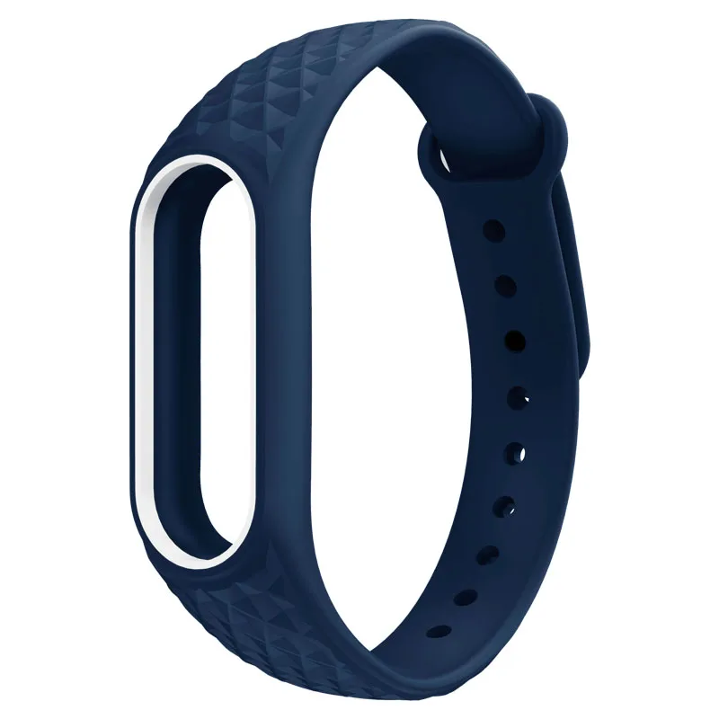 white and blue Умный ремешок для Xiaomi Band 2, цветной сменный мужской Т-образный ремешок, браслет для M2, умный Браслет для женщин и мужчин - Цвет: white and blue