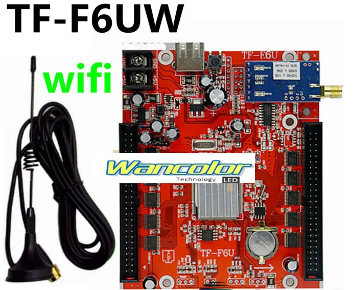 

TF-wifi-F6UW Беспроводное управление сотовым телефоном, светодиодная Wi-Fi связь, беспроводная светодиодная вывеска, Wi-Fi контроллер
