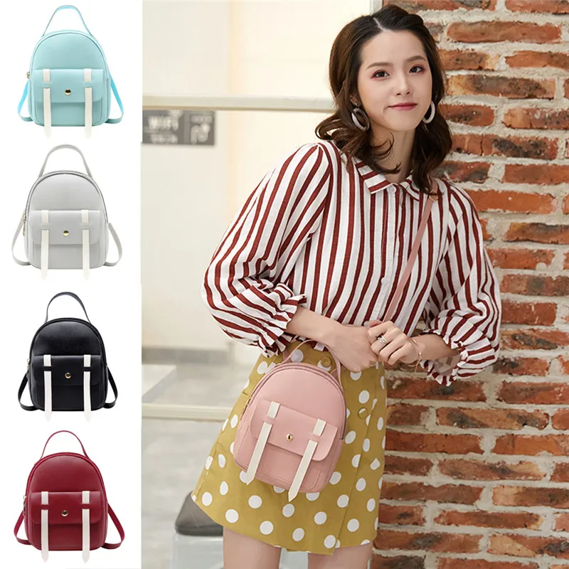 Женский мини рюкзак для девочек школьные сумки на плечо кожаные дорожные 5 видов