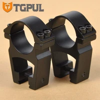 tgpul 11mm dovetail scope rings tactical rifle 1 inch diameter ultra high profile red dot sight mount see through hunting