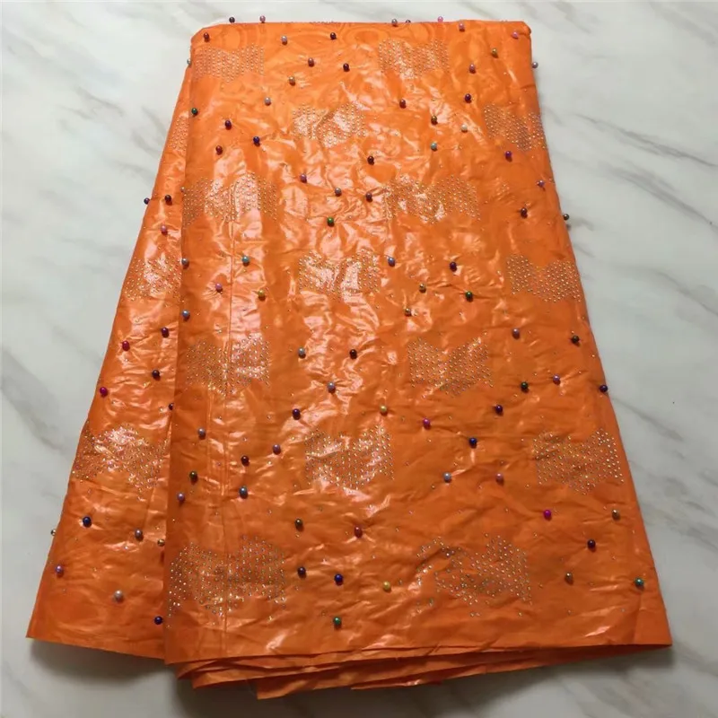 Мягкая ткань для вечерней одежды Bazin Riche Africa бисер камень новый хлопок Damask Shadda